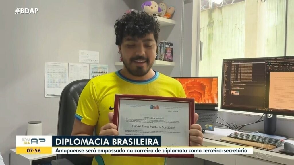 Jovem do Amapá é aprovado em curso de diplomatas em Brasília: ‘sonho de infância’
