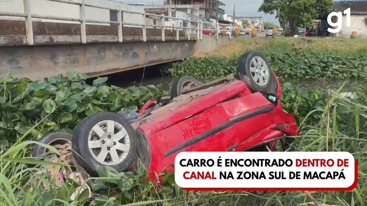 Carro é encontrado dentro de canal na Zona Sul de Macapá
